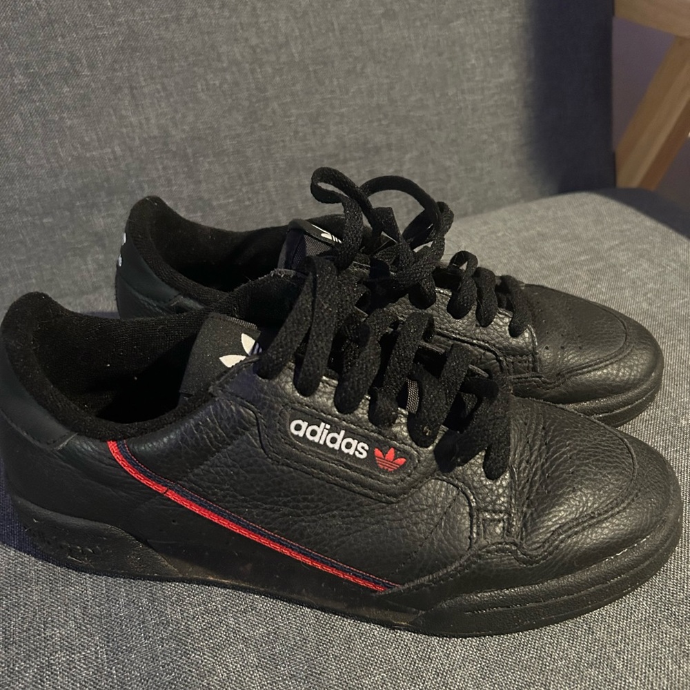 Adidas Kids Black and Red Sneakers